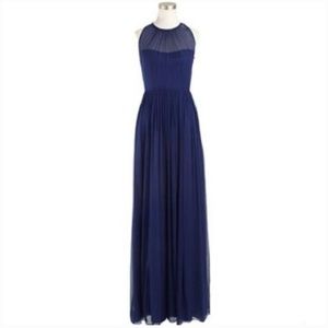 J CREW "Megan" Silk Chiffon Gown Size 4